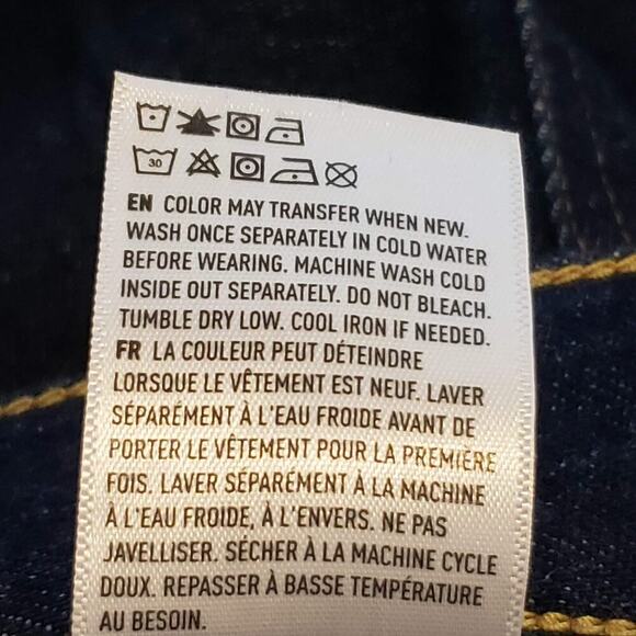 American Eagle AE 77 Crop Flare Jeans Dark Wash Mid Rise Y2K Boho Festival Sz 26 - Picture 5 of 11